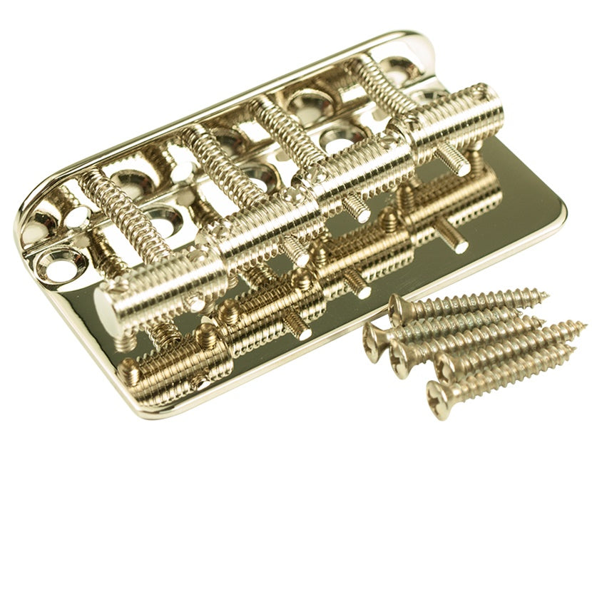 Vintage 60's Style 4 String Bass Bridge - Nickel