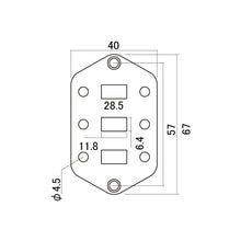 Load image into Gallery viewer, HW-053-CH - Hosco Switch Control Plate for Fender Jaguar - Chrome
