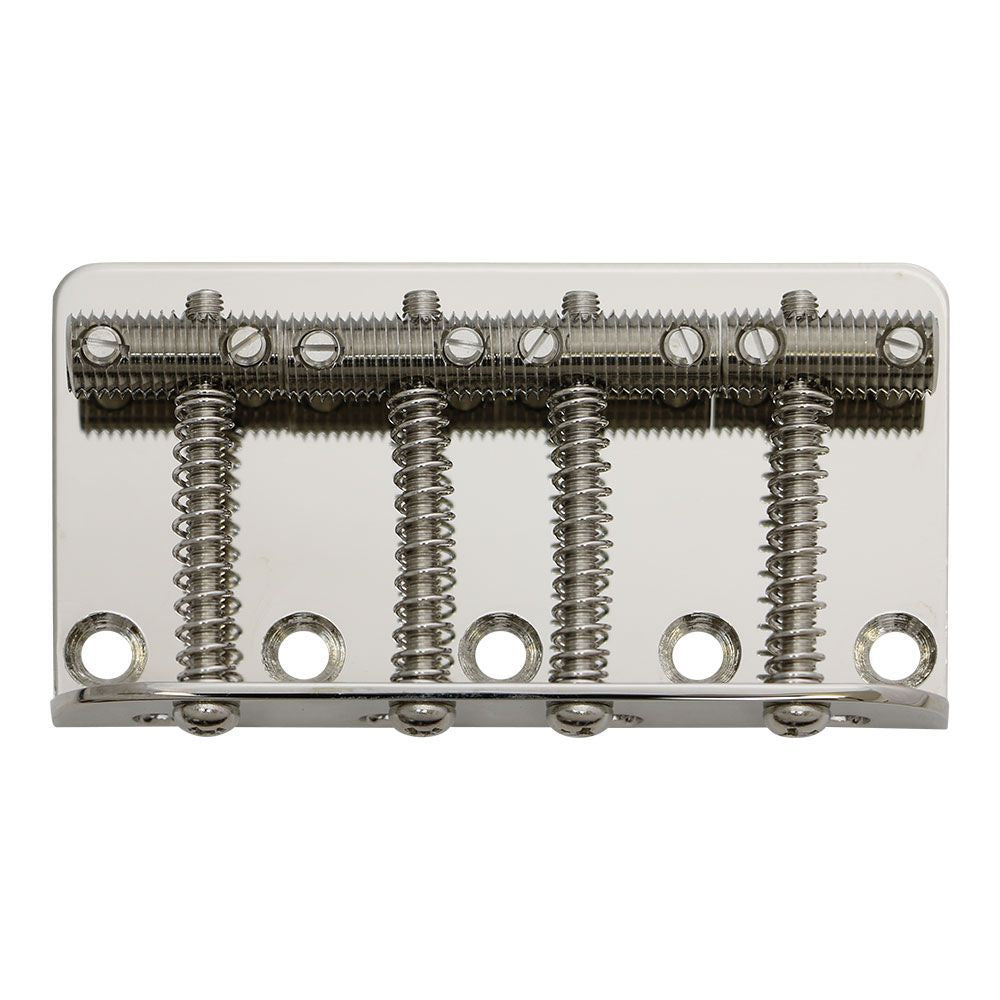 Vintage Style Bass Bridge with Spiral/threaded Saddles - Made In Japan