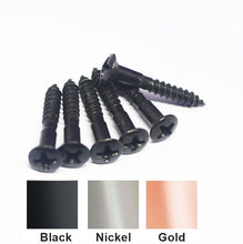 Load image into Gallery viewer, Partial Threaded Telecaster, Fixed Bridge, Strap Button Mounting Screws (6)
